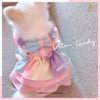 Glitter Pooch ชุดรัดอก สายจูง เสื้อผ้า สุนัข, หมา, แมว, สัตว์เลี้ยง พร้อม สายจูง รุ่น Cotton Candy - GLITTER POOCH DOG & CAT HARNESS