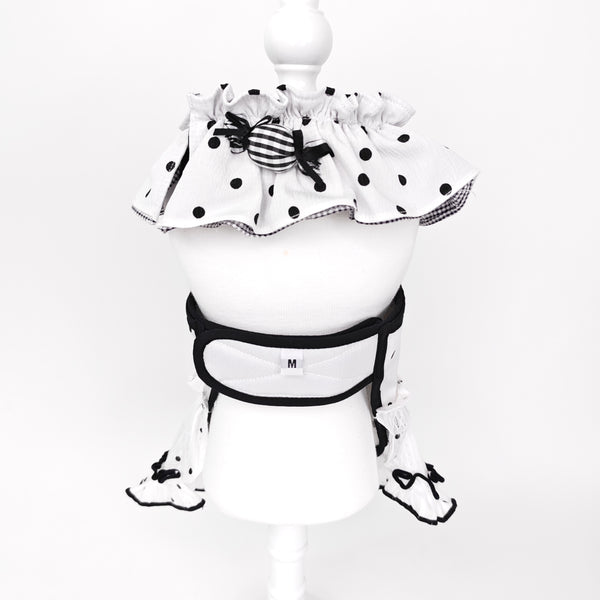 Glitter Pooch Harness ชุดรัดอก สายจูง เสื้อผ้า สุนัข, หมา, แมว, สัตว์เลี้ยง พร้อม สายจูง รุ่น Dot de Mui-Girl - GLITTER POOCH DOG & CAT HARNESS