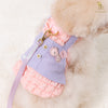 Glitter Pooch Harness ชุดรัดอก สายจูง เสื้อผ้า สุนัข, หมา, แมว, สัตว์เลี้ยง พร้อม สายจูง รุ่น Me Puffy & Bee Bestie in Sherbet - GLITTER POOCH DOG & CAT HARNESS