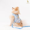 Glitter Pooch Harness ชุดรัดอก สายจูง เสื้อผ้า สุนัข, หมา, แมว, สัตว์เลี้ยง พร้อม สายจูง รุ่น Blue Pastel Gentleman - GLITTER POOCH DOG & CAT HARNESS