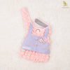 Glitter Pooch Harness ชุดรัดอก สายจูง เสื้อผ้า สุนัข, หมา, แมว, สัตว์เลี้ยง พร้อม สายจูง รุ่น Me Puffy & Bee Bestie in Sherbet - GLITTER POOCH DOG & CAT HARNESS