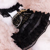 Glitter Pooch Harness ชุดรัดอก สายจูง เสื้อผ้า สุนัข, หมา, แมว, สัตว์เลี้ยง พร้อม สายจูง รุ่น New Sassy Emily Black - GLITTER POOCH DOG & CAT HARNESS