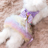 Glitter Pooch Harness ชุดรัดอก สายจูง เสื้อผ้า สุนัข, หมา, แมว, สัตว์เลี้ยง พร้อม สายจูง รุ่น Ballerina Viola - GLITTER POOCH DOG & CAT HARNESS