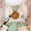 Glitter Pooch Harness ชุดรัดอก สายจูง เสื้อผ้า สุนัข, หมา, แมว, สัตว์เลี้ยง พร้อม สายจูง รุ่น Buttercup Cookies - GLITTER POOCH DOG & CAT HARNESS