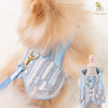 Glitter Pooch Harness ชุดรัดอก สายจูง เสื้อผ้า สุนัข, หมา, แมว, สัตว์เลี้ยง พร้อม สายจูง รุ่น Blue Pastel Gentleman - GLITTER POOCH DOG & CAT HARNESS