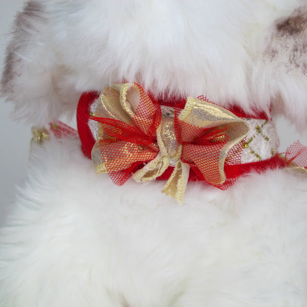 Glitter Pooch Harness ชุดรัดอก สายจูง เสื้อผ้า สุนัข, หมา, แมว, สัตว์เลี้ยง พร้อม สายจูง รุ่น Santy Letty Queen - GLITTER POOCH DOG & CAT HARNESS