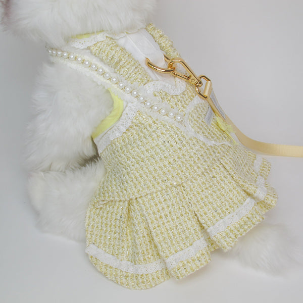 Glitter Pooch Harness ชุดรัดอก สายจูง เสื้อผ้า สุนัข, หมา, แมว, สัตว์เลี้ยง พร้อม สายจูง รุ่น Darling Adore - GLITTER POOCH DOG & CAT HARNESS