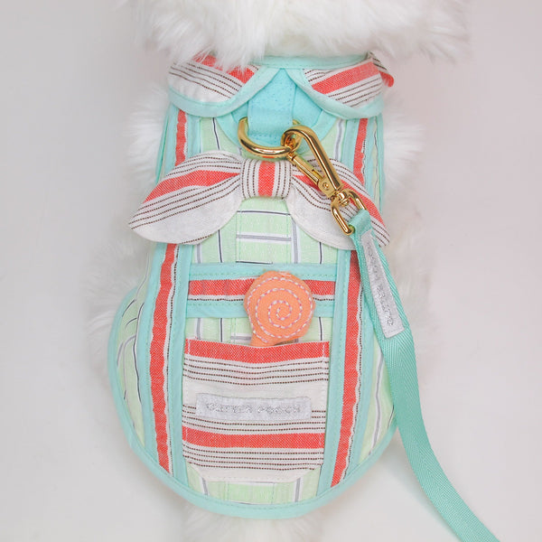 Glitter Pooch Harness ชุดรัดอก สายจูง เสื้อผ้า สุนัข, หมา, แมว, สัตว์เลี้ยง พร้อม สายจูง รุ่น GP0254