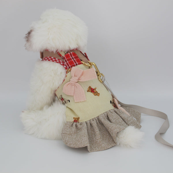 Glitter Pooch Harness ชุดรัดอก สายจูง เสื้อผ้า สุนัข, หมา, แมว, สัตว์เลี้ยง พร้อม สายจูง รุ่น Tiny Teddy Girl - GLITTER POOCH DOG & CAT HARNESS