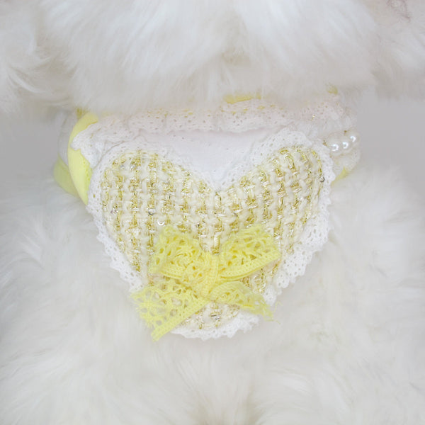 Glitter Pooch Harness ชุดรัดอก สายจูง เสื้อผ้า สุนัข, หมา, แมว, สัตว์เลี้ยง พร้อม สายจูง รุ่น Darling Adore - GLITTER POOCH DOG & CAT HARNESS