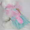 Glitter Pooch Harness ชุดรัดอก สายจูง เสื้อผ้า สุนัข, หมา, แมว, สัตว์เลี้ยง พร้อม สายจูง รุ่น Cherry Bloom - GLITTER POOCH DOG & CAT HARNESS