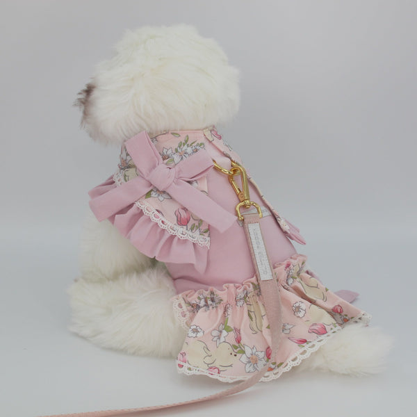 Glitter Pooch Harness ชุดรัดอก สายจูง เสื้อผ้า สุนัข, หมา, แมว, สัตว์เลี้ยง พร้อม สายจูง รุ่น Celinebun Dressy - GLITTER POOCH DOG & CAT HARNESS