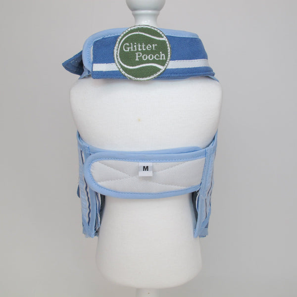 Glitter Pooch Harness ชุดรัดอก สายจูง เสื้อผ้า สุนัข, หมา, แมว, สัตว์เลี้ยง พร้อม สายจูง รุ่น Tennis Club Boy - GLITTER POOCH DOG & CAT HARNESS