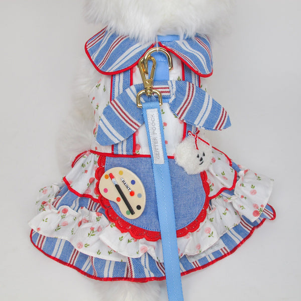 Glitter Pooch Harness ชุดรัดอก สายจูง เสื้อผ้า สุนัข, หมา, แมว, สัตว์เลี้ยง พร้อม สายจูง รุ่น The Countryside Atelier-Girl - GLITTER POOCH DOG & CAT HARNESS