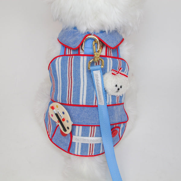 Glitter Pooch Harness ชุดรัดอก สายจูง เสื้อผ้า สุนัข, หมา, แมว, สัตว์เลี้ยง พร้อม สายจูง รุ่น The Countryside Atelier-Boy - GLITTER POOCH DOG & CAT HARNESS