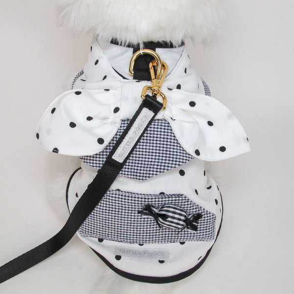 Glitter Pooch Harness ชุดรัดอก สายจูง เสื้อผ้า สุนัข, หมา, แมว, สัตว์เลี้ยง พร้อม สายจูง รุ่น Dot de Mui-Boy - GLITTER POOCH DOG & CAT HARNESS