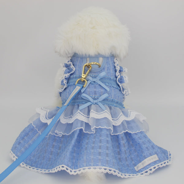 Glitter Pooch Harness ชุดรัดอก สายจูง เสื้อผ้า สุนัข, หมา, แมว, สัตว์เลี้ยง พร้อม สายจูง รุ่น Twinkle Icicle - GLITTER POOCH DOG & CAT HARNESS