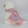 Glitter Pooch Harness ชุดรัดอก สายจูง เสื้อผ้า สุนัข, หมา, แมว, สัตว์เลี้ยง พร้อม สายจูง รุ่น New Chiquita Bubble in Sherbet - GLITTER POOCH DOG & CAT HARNESS