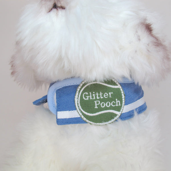 Glitter Pooch Harness ชุดรัดอก สายจูง เสื้อผ้า สุนัข, หมา, แมว, สัตว์เลี้ยง พร้อม สายจูง รุ่น Tennis Club Boy - GLITTER POOCH DOG & CAT HARNESS