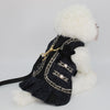 Glitter Pooch Harness ชุดรัดอก สายจูง เสื้อผ้า สุนัข, หมา, แมว, สัตว์เลี้ยง พร้อม สายจูง รุ่น Lady Noir - GLITTER POOCH DOG & CAT HARNESS