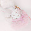Glitter Pooch Harness ชุดรัดอก สายจูง เสื้อผ้า สุนัข, หมา, แมว, สัตว์เลี้ยง พร้อม สายจูง รุ่น Étoile Tulle Ballet - Pink