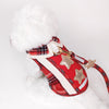 Glitter Pooch Harness ชุดรัดอก สายจูง เสื้อผ้า สุนัข, หมา, แมว, สัตว์เลี้ยง พร้อม สายจูง รุ่น Starry Noel Soirée Boy