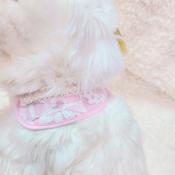 Glitter Pooch Harness ชุดรัดอก สายจูง เสื้อผ้า สุนัข, หมา, แมว, สัตว์เลี้ยง พร้อม สายจูง รุ่น Pinky Tingable - GLITTER POOCH DOG & CAT HARNESS