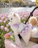 Glitter Pooch Harness ชุดรัดอก สายจูง เสื้อผ้า สุนัข, หมา, แมว, สัตว์เลี้ยง พร้อม สายจูง รุ่น Blushing Tulip Girl