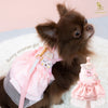 Glitter Pooch ชุดรัดอก สายจูง เสื้อผ้า สุนัข, หมา, แมว, สัตว์เลี้ยง พร้อม สายจูง รุ่น Lady Victorian Pink - GLITTER POOCH DOG & CAT HARNESS