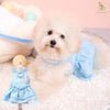 Glitter Pooch ชุดรัดอก สายจูง เสื้อผ้า สุนัข, หมา, แมว, สัตว์เลี้ยง พร้อม สายจูง รุ่น Lady Victorian Blue - GLITTER POOCH DOG & CAT HARNESS