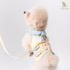 Glitter Pooch Harness ชุดรัดอก สายจูง เสื้อผ้า สุนัข, หมา, แมว, สัตว์เลี้ยง พร้อม สายจูง รุ่น Chico Mustard Tie - GLITTER POOCH DOG & CAT HARNESS