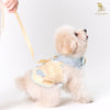 Glitter Pooch Harness ชุดรัดอก สายจูง เสื้อผ้า สุนัข, หมา, แมว, สัตว์เลี้ยง พร้อม สายจูง รุ่น Chico Mustard Tie - GLITTER POOCH DOG & CAT HARNESS