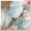 Glitter Pooch Harness ชุดรัดอก สายจูง เสื้อผ้า สุนัข, หมา, แมว, สัตว์เลี้ยง พร้อม สายจูง รุ่น Minty Girl - GLITTER POOCH DOG & CAT HARNESS