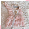 Glitter Pooch Harness ชุดรัดอก สายจูง เสื้อผ้า สุนัข, หมา, แมว, สัตว์เลี้ยง พร้อม สายจูง รุ่น Pastel Day Dream Pink - GLITTER POOCH DOG & CAT HARNESS