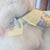 Glitter Pooch Harness ชุดรัดอก สายจูง เสื้อผ้า สุนัข, หมา, แมว, สัตว์เลี้ยง พร้อม สายจูง รุ่น Yellow Pastel Strip - GLITTER POOCH DOG & CAT HARNESS