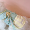 Glitter Pooch Harness ชุดรัดอก สายจูง เสื้อผ้า สุนัข, หมา, แมว, สัตว์เลี้ยง พร้อม สายจูง รุ่น Mint Pastel Strip - GLITTER POOCH DOG & CAT HARNESS