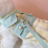 Glitter Pooch Harness ชุดรัดอก สายจูง เสื้อผ้า สุนัข, หมา, แมว, สัตว์เลี้ยง พร้อม สายจูง รุ่น Mint Pastel Strip - GLITTER POOCH DOG & CAT HARNESS