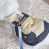 Glitter Pooch Harness ชุดรัดอก สายจูง เสื้อผ้า สุนัข, หมา, แมว, สัตว์เลี้ยง พร้อม สายจูง รุ่น Plaid Plaid Boy - GLITTER POOCH DOG & CAT HARNESS