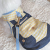 Glitter Pooch Harness ชุดรัดอก สายจูง เสื้อผ้า สุนัข, หมา, แมว, สัตว์เลี้ยง พร้อม สายจูง รุ่น Plaid Plaid Boy - GLITTER POOCH DOG & CAT HARNESS