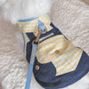 Glitter Pooch Harness ชุดรัดอก สายจูง เสื้อผ้า สุนัข, หมา, แมว, สัตว์เลี้ยง พร้อม สายจูง รุ่น Plaid Plaid Boy - GLITTER POOCH DOG & CAT HARNESS