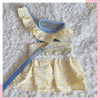 Glitter Pooch Harness ชุดรัดอก สายจูง เสื้อผ้า สุนัข, หมา, แมว, สัตว์เลี้ยง พร้อม สายจูง รุ่น Plaid Plaid Girl Yellow - GLITTER POOCH DOG & CAT HARNESS