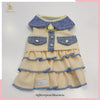 Glitter Pooch ชุดรัดอก สายจูง เสื้อผ้า สุนัข, หมา, แมว, สัตว์เลี้ยง พร้อม สายจูง รุ่น Lady Middleton Yellow - GLITTER POOCH DOG & CAT HARNESS