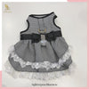 Glitter Pooch ชุดรัดอก สายจูง เสื้อผ้า สุนัข, หมา, แมว, สัตว์เลี้ยง พร้อม สายจูง รุ่น Mrs.Black Hound - GLITTER POOCH DOG & CAT HARNESS