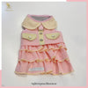 Glitter Pooch ชุดรัดอก สายจูง เสื้อผ้า สุนัข, หมา, แมว, สัตว์เลี้ยง พร้อม สายจูง รุ่น Lady Middleton Pink - GLITTER POOCH DOG & CAT HARNESS