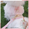 Glitter Pooch ชุดรัดอก สายจูง เสื้อผ้า สุนัข, หมา, แมว, สัตว์เลี้ยง พร้อม สายจูง รุ่น Baby Rose' - GLITTER POOCH DOG & CAT HARNESS