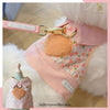 Glitter Pooch Harness ชุดรัดอก สายจูง เสื้อผ้า สุนัข, หมา, แมว, สัตว์เลี้ยง พร้อม สายจูง รุ่น Hearty Peachy Boy - GLITTER POOCH DOG & CAT HARNESS