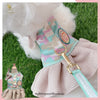 Glitter Pooch ชุดรัดอก สายจูง เสื้อผ้า สุนัข, หมา, แมว, สัตว์เลี้ยง พร้อม สายจูง รุ่น Give Me Five Girl - GLITTER POOCH DOG & CAT HARNESS