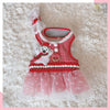 Glitter Pooch Harness ชุดรัดอก สายจูง เสื้อผ้า สุนัข, หมา, แมว, สัตว์เลี้ยง พร้อม สายจูง รุ่น White Polar X'mas Girl - GLITTER POOCH DOG & CAT HARNESS