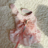 Glitter Pooch Harness ชุดรัดอก สายจูง เสื้อผ้า สุนัข, หมา, แมว, สัตว์เลี้ยง พร้อม สายจูง รุ่น Sweetie Lollipop Pink - GLITTER POOCH DOG & CAT HARNESS