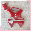 Glitter Pooch Harness ชุดรัดอก สายจูง เสื้อผ้า สุนัข, หมา, แมว, สัตว์เลี้ยง พร้อม สายจูง รุ่น White Polar X'mas Boy - GLITTER POOCH DOG & CAT HARNESS